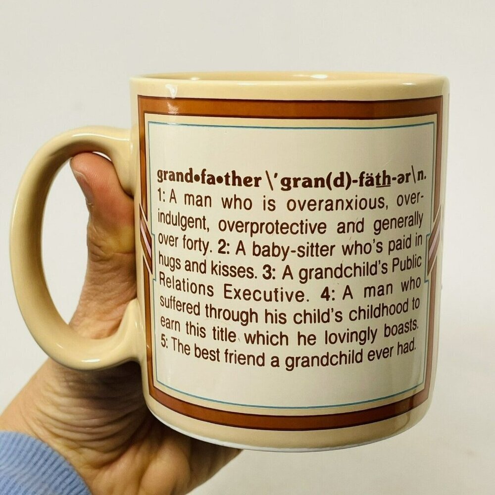 Vintage Russ Grandfather Mug 8430 Grandpa Grandad Message Appreciation Love Gift